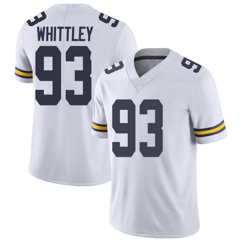 Jordan Whittley Michigan Wolverines Men's NCAA #93 White Limited Brand Jordan College Stitched Football Jersey IPB1254OL